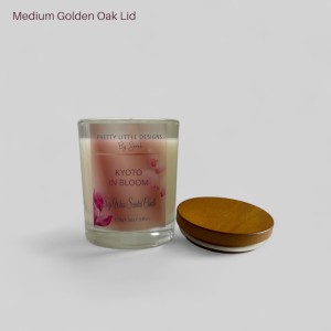 Medium Candle Lids - Golden Oak